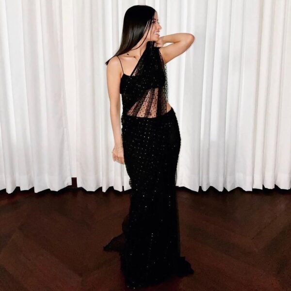 BLACK TWINKLE SARI